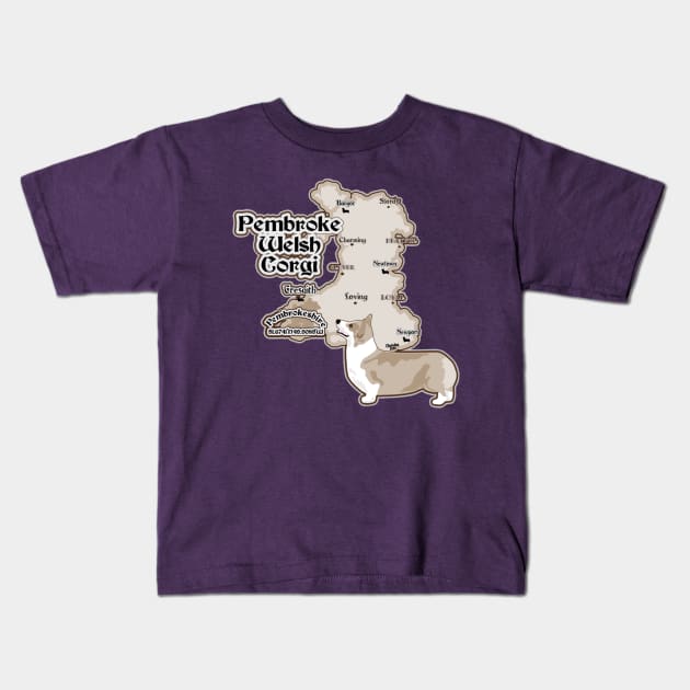 Corgi Kids T-Shirt by PB&J Designs